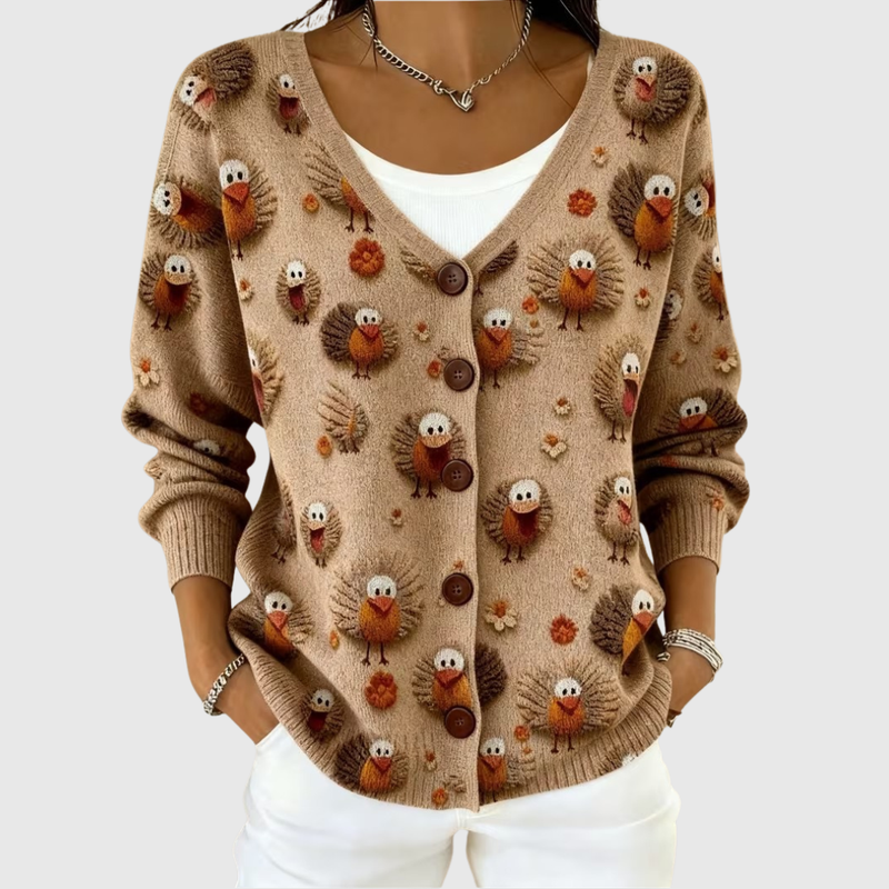 Ursule - Comfortable Hooded Knit Cardigan