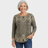 Margaret | Vintage Blouse with Print