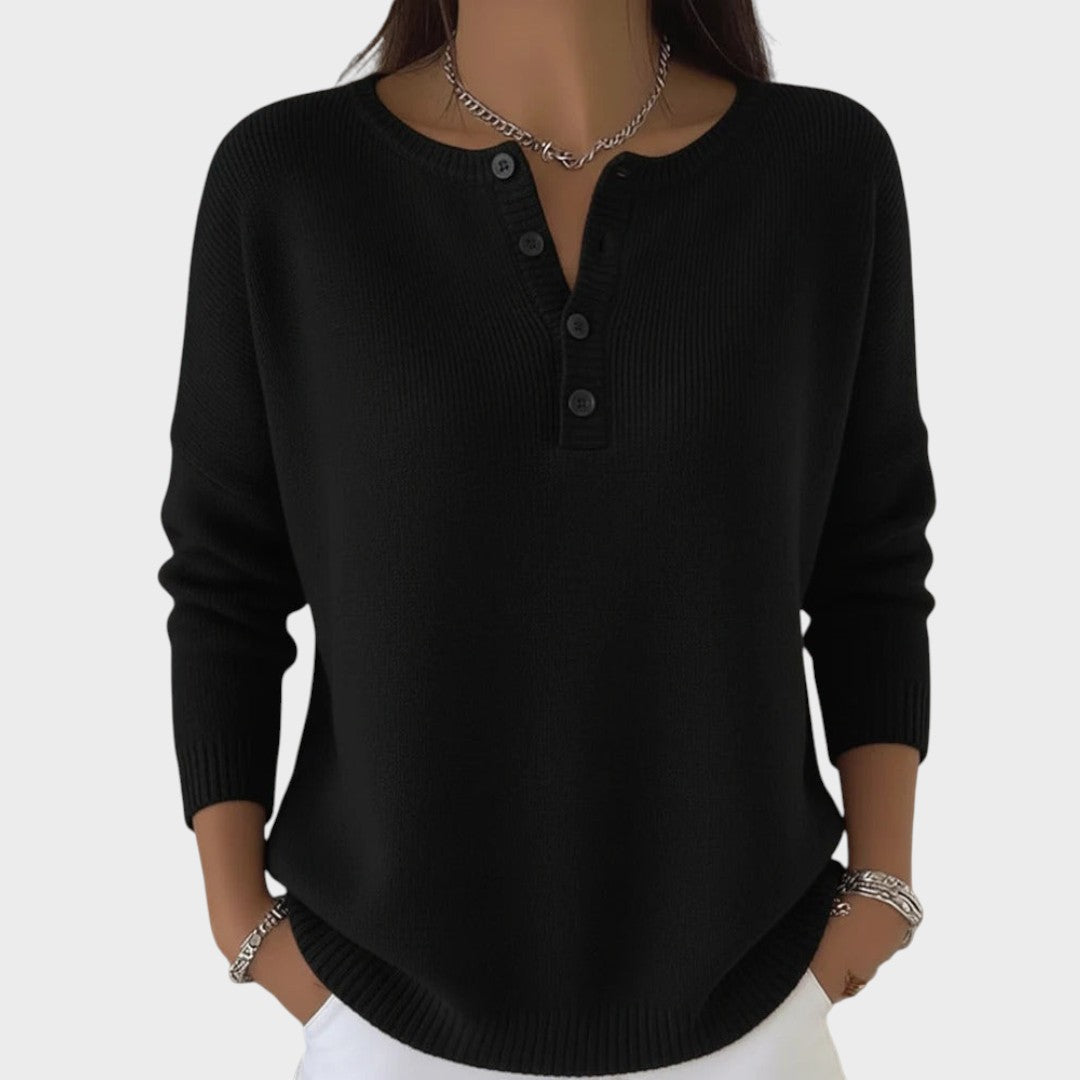 Clarisse | Knitted Sweater with Buttons