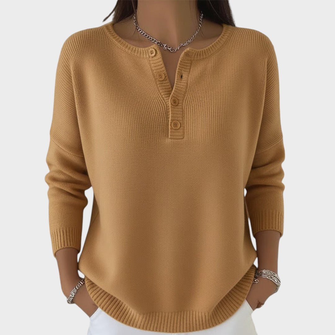 Clarisse | Knitted Sweater with Buttons