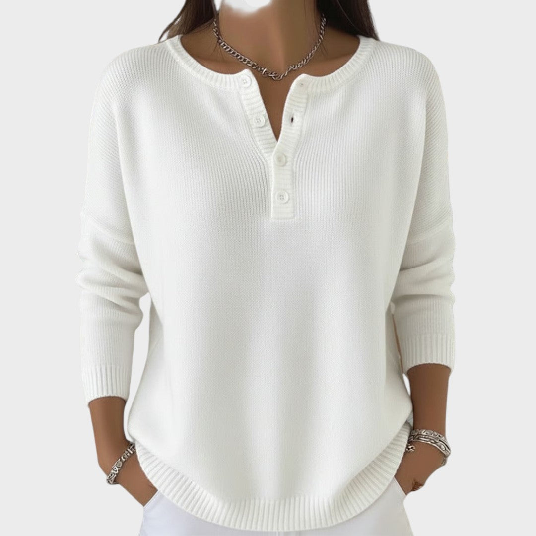 Clarisse | Knitted Sweater with Buttons