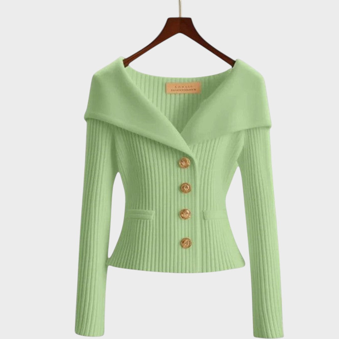Nicole | Elegant Ribbed Cardigan