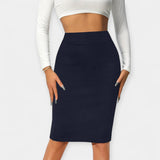 High-Waisted Office Skirt