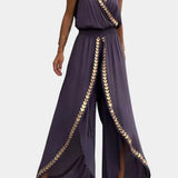 Donatila Mono Unique with Golden Details and Open Leg