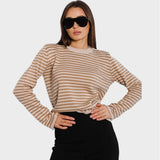 Francisca | Long Sleeve Striped Sweater