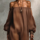 Carmen | Strapless Jumpsuit with Sleeves