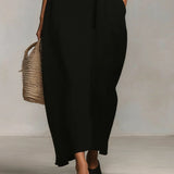 Carmen | Maxi Dress with Colour Blocks and Spaghetti Straps