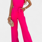 Shalonda Elegant Sleeveless Jumpsuit with Bow
