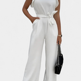 Shalonda Elegant Sleeveless Jumpsuit with Bow