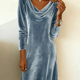 Rosa | Velvet Loose Cut Dress