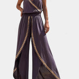 Donatila Mono Unique with Golden Details and Open Leg
