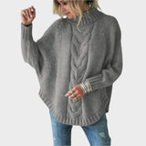 Vanessa | Cable Knit Sweater with High Neck