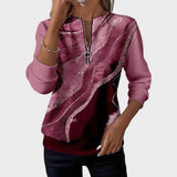 Vânia | Zip-Up Sweater with Print