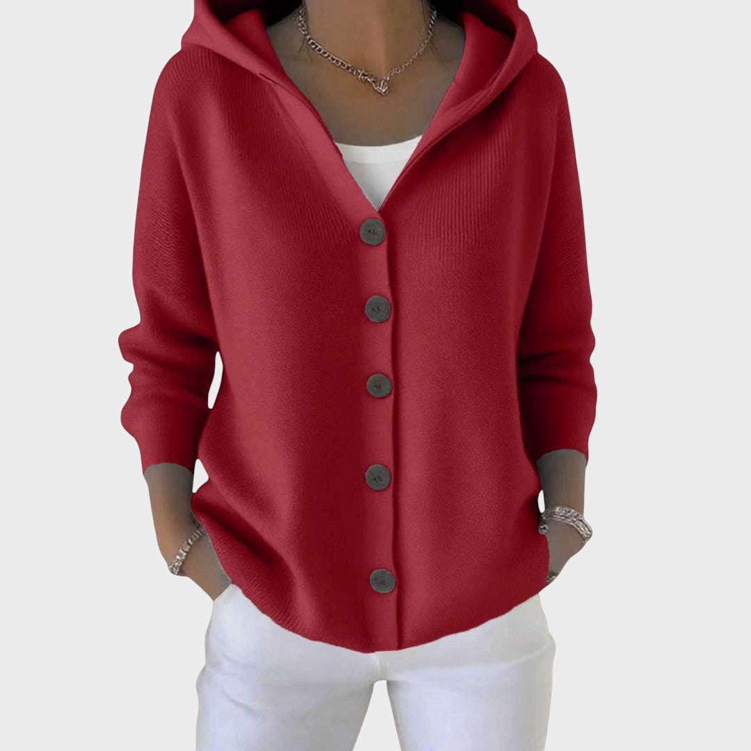 Naomi | Hooded Knit Cardigan