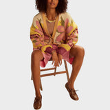 Isa | Floral Pattern Knitted Cardigan