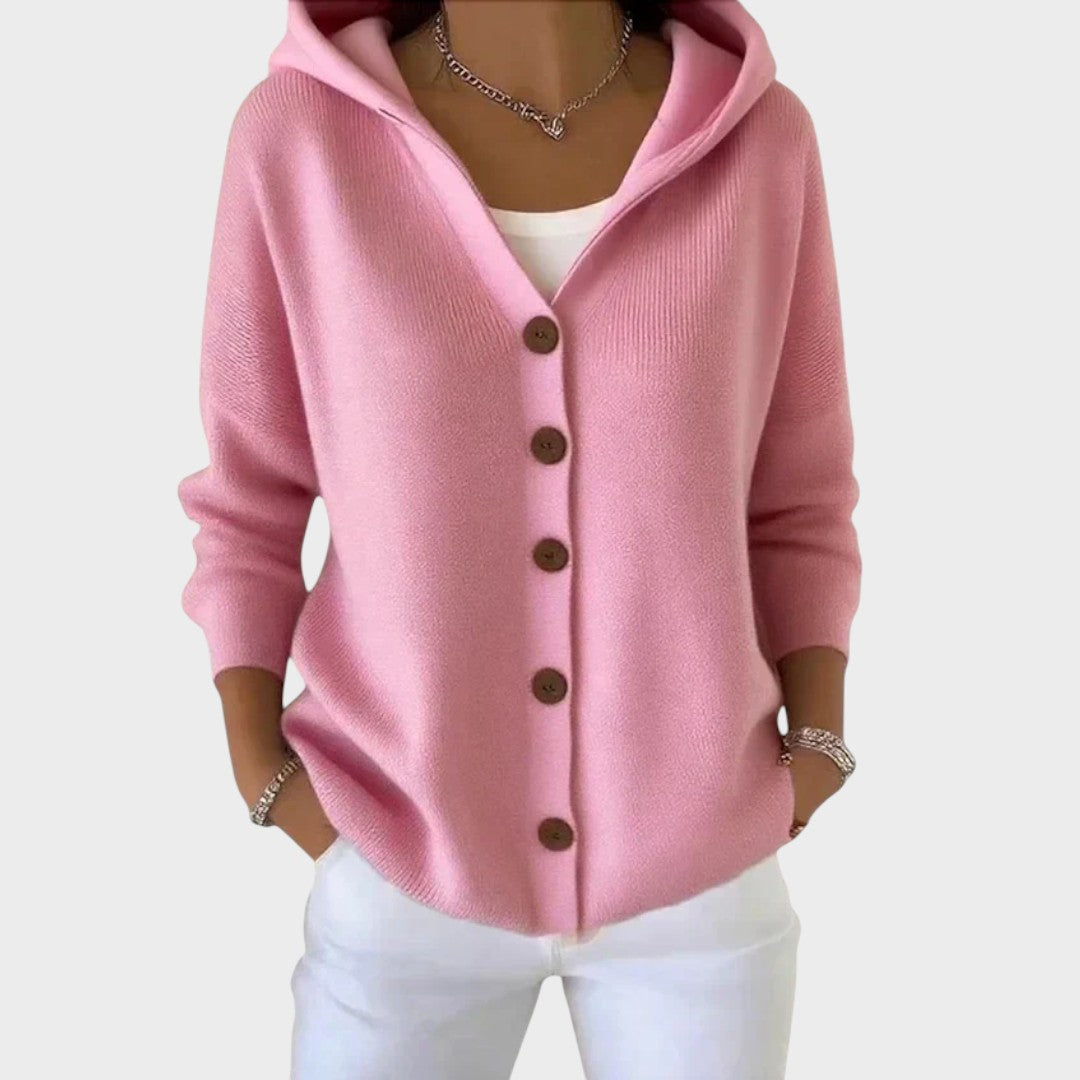 Naomi | Hooded Knit Cardigan