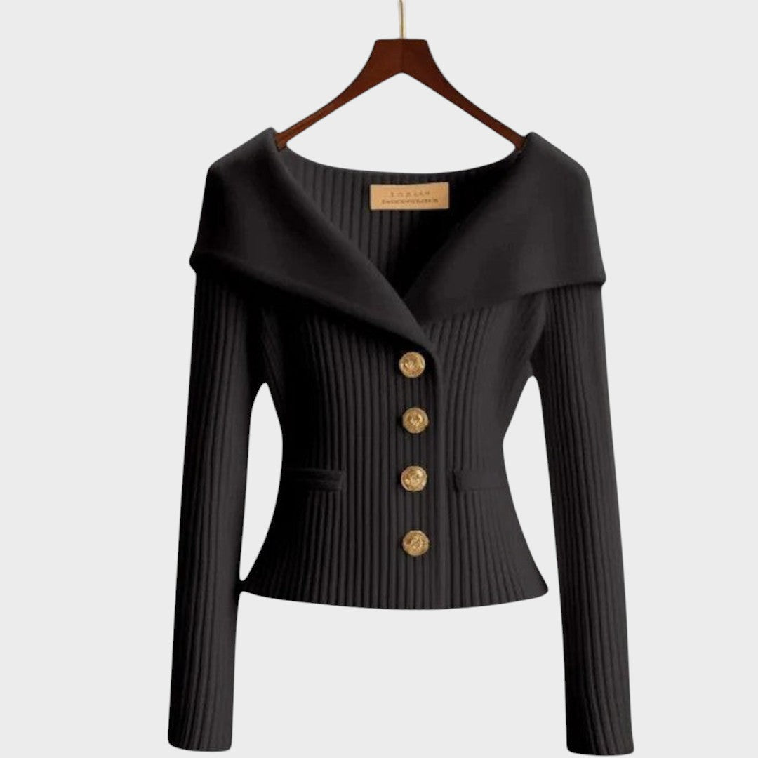 Nicole | Elegant Ribbed Cardigan