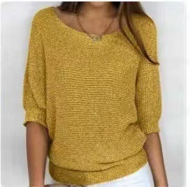 Carolina | Three-Quarter Sleeve Knit Jumper