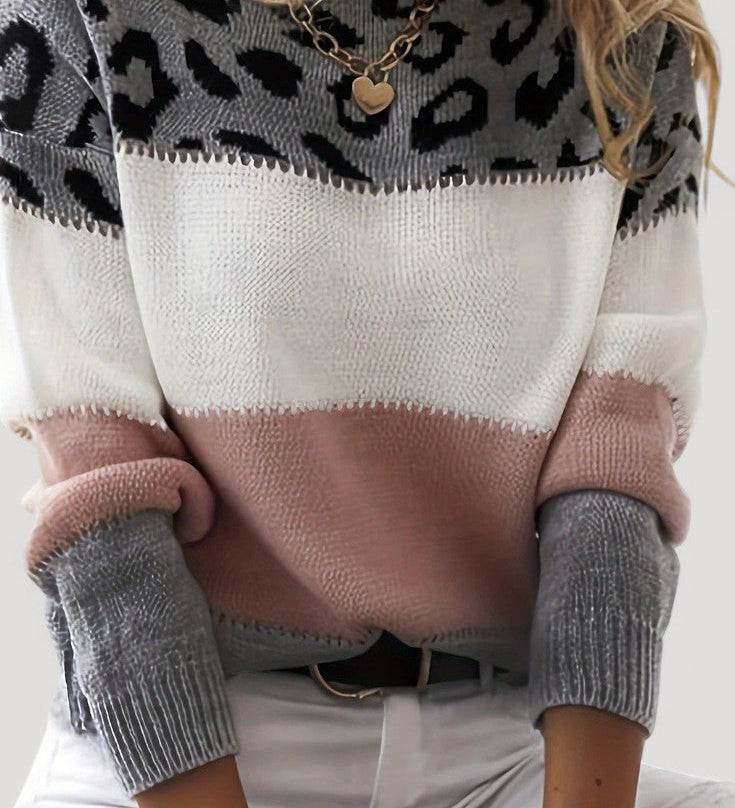 Sophie Knitted Jumper with Playful Pattern