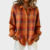 Rocío | Checkered Cardigan in Knitted Fabric