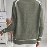 Avalon - Olive Green Cotton Sweater