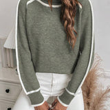 Avalon - Olive Green Cotton Sweater