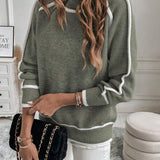 Avalon - Olive Green Cotton Sweater