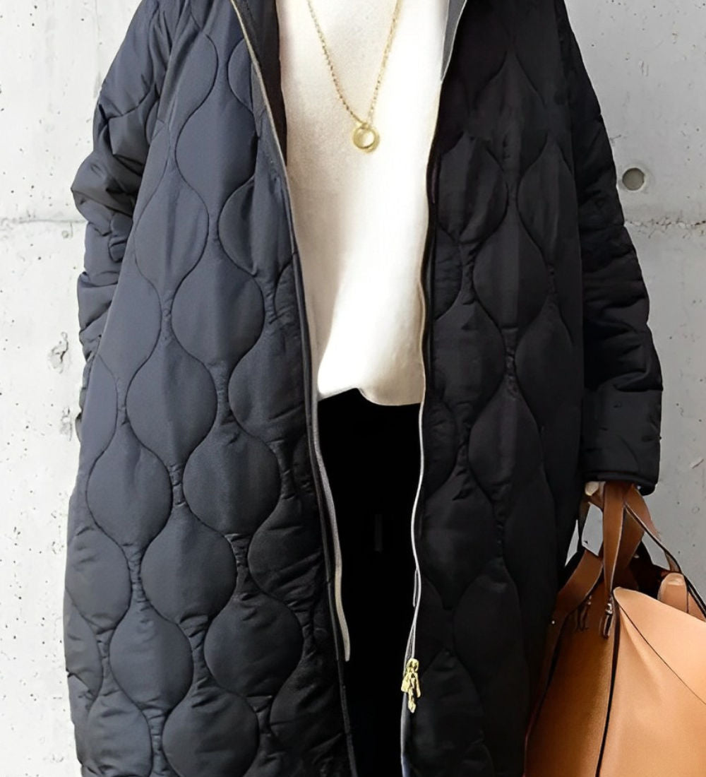 PRISCILLA™ | PARKA WITH HOOD AND CAREFUL DETAILS