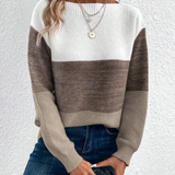 Calista - Elegant Long Sleeve Sweater with Dropped Shoulders