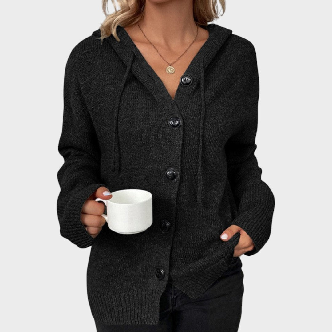 Amélia | Soft Knit Cardigan with Hood
