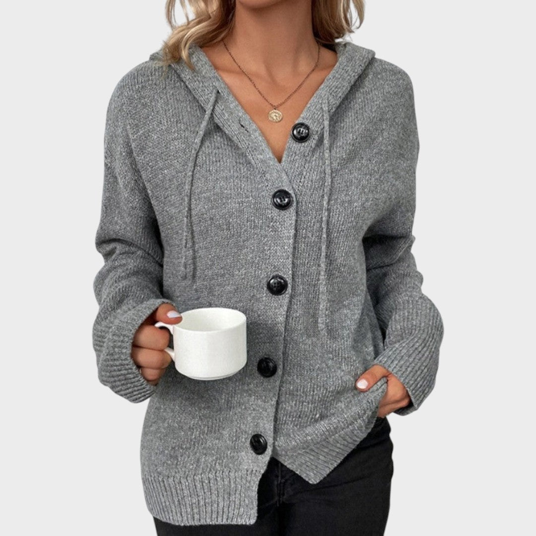 Amélia | Soft Knit Cardigan with Hood