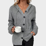 Amélia | Soft Knit Cardigan with Hood