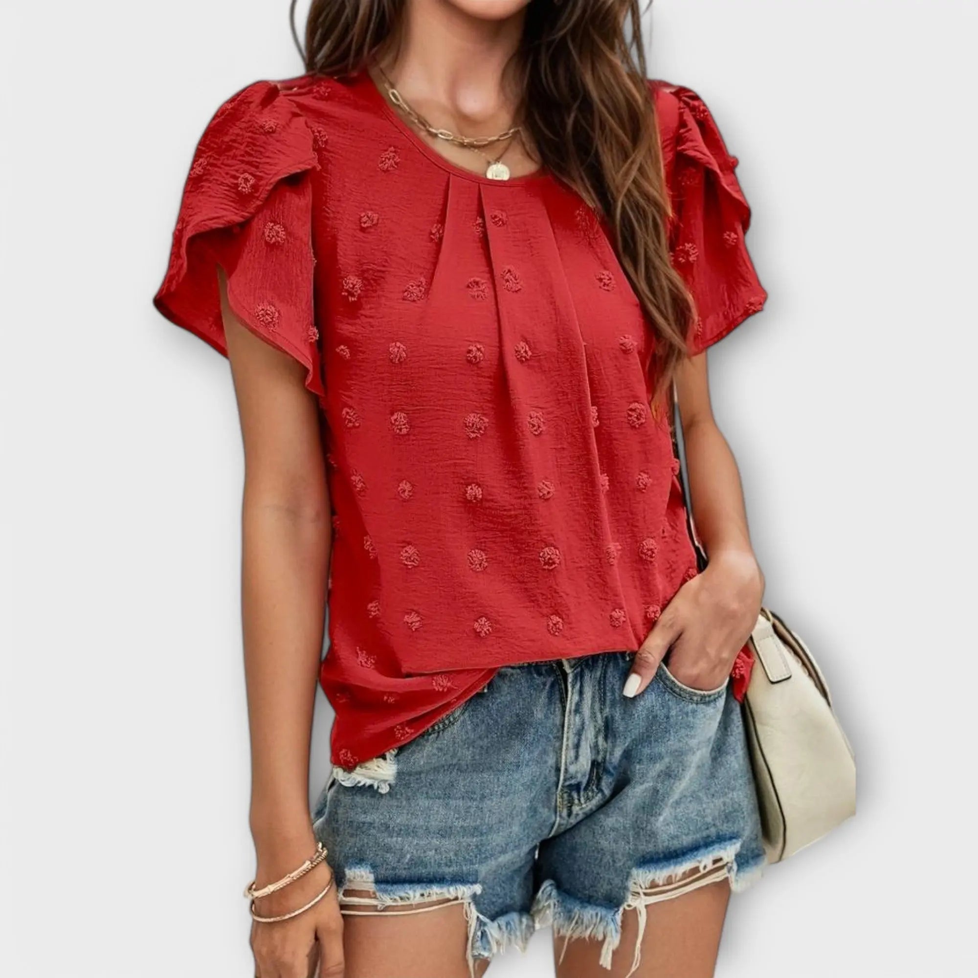 Laura | The Ideal Polka Dot Blouse