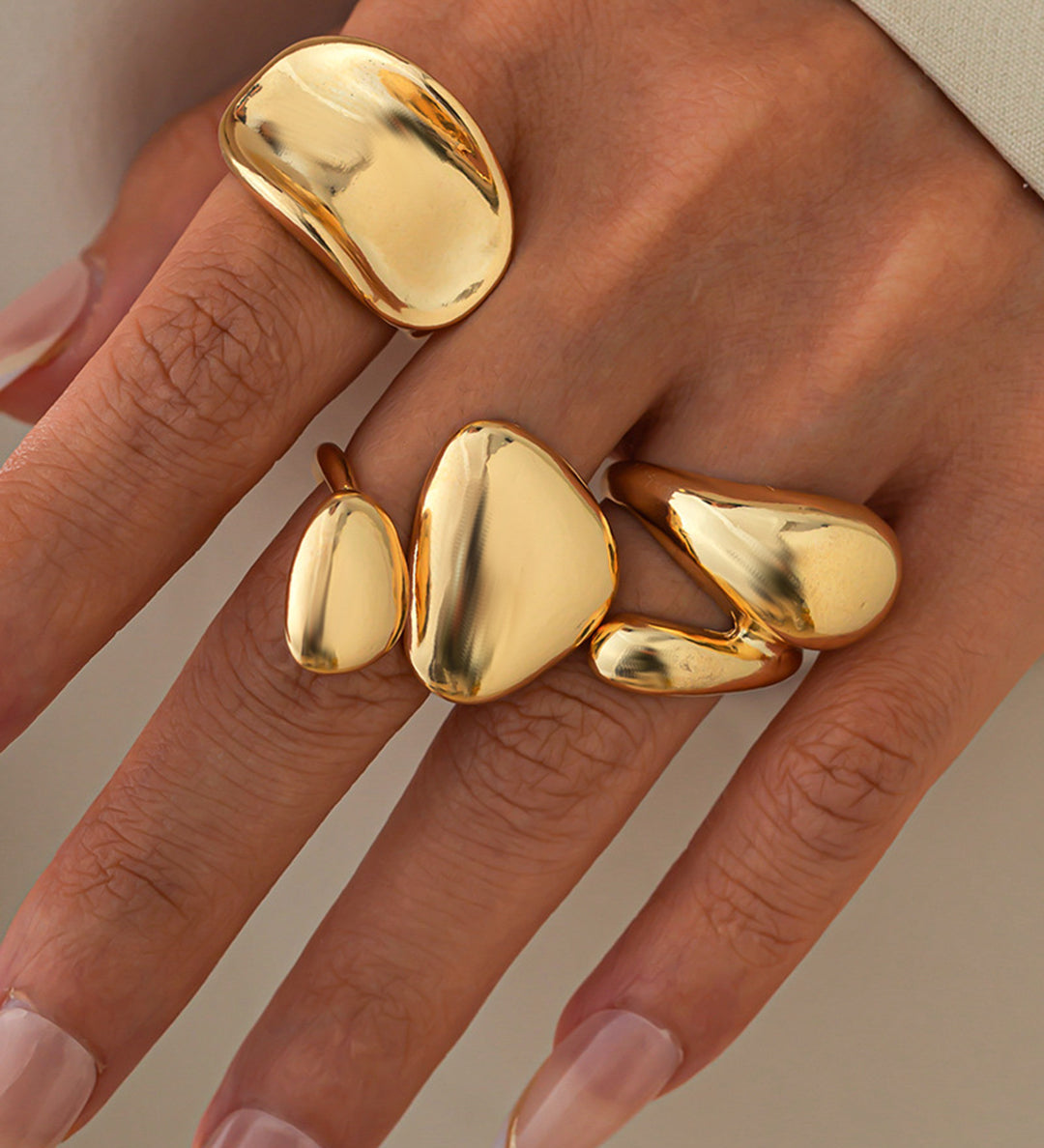 Irregular Metal Rings
