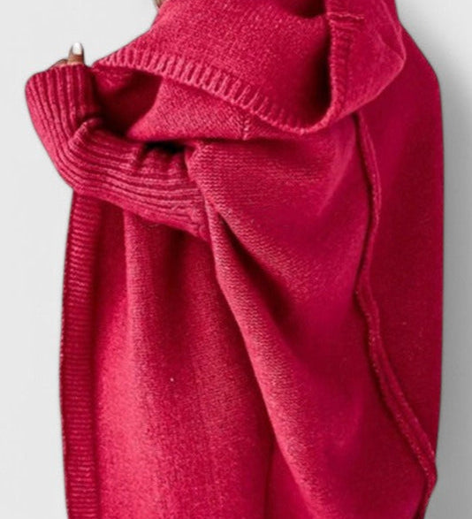 Oversized Hooded Knit Cardigan