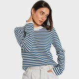 Francisca | Long Sleeve Striped Sweater
