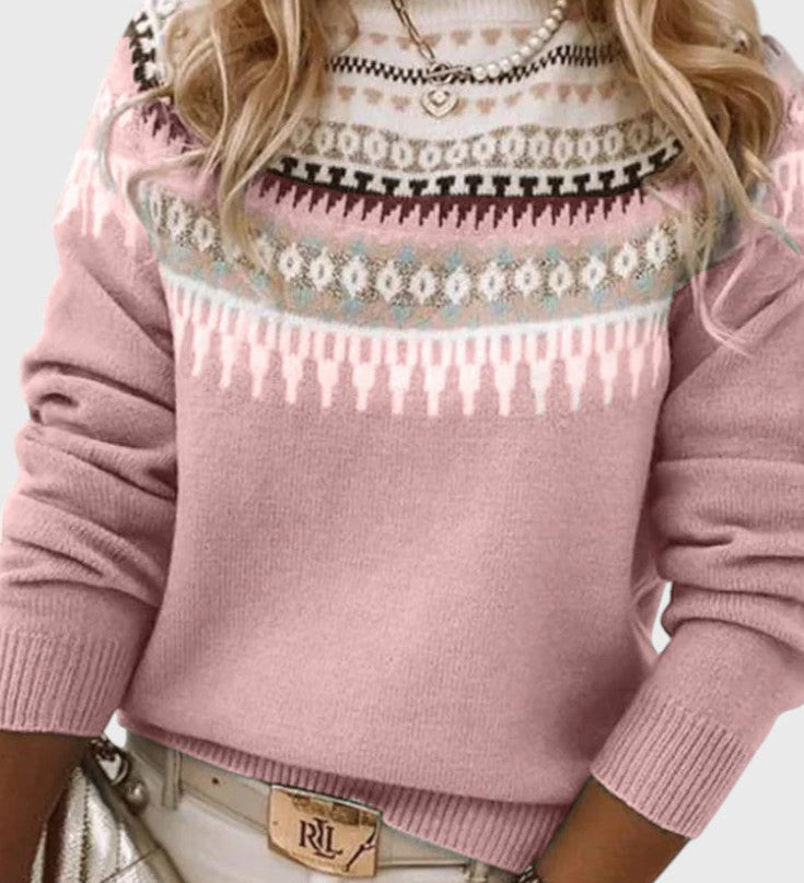 Gemma Textured Round Neck Jumper
