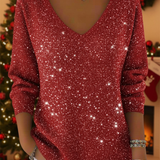 María — The festive V-neck jumper to shine
