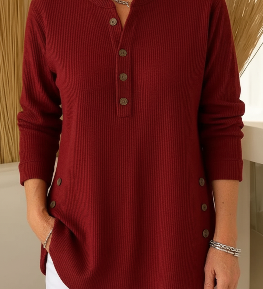 Elise Plain Knit Jumper with Long Sleeves