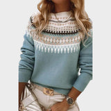 Gemma | Textured Round Neck Sweater