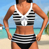 Victory - High-Waisted Striped Bikini