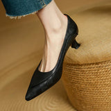 Belle Genuine Leather High Heels