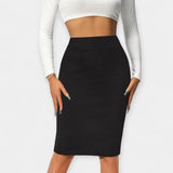 High-Waisted Office Skirt