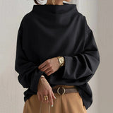 Clara - Oversized Black Jumper