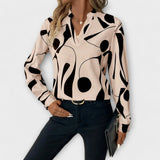 Beatriz | Elegant long-sleeved blouse with V-neck