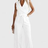 Elegant Sleeveless Montserrat Mono with Bow and Flowing Fall