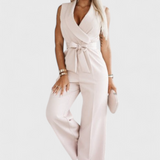 Elegant Sleeveless Montserrat Mono with Bow and Flowing Fall