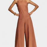 Belén Wide-Leg Halter Jumpsuit