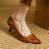 Belle Genuine Leather High Heels