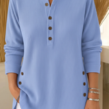 Elise Plain Knit Jumper with Long Sleeves